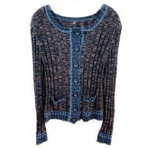 Free People sweater button down